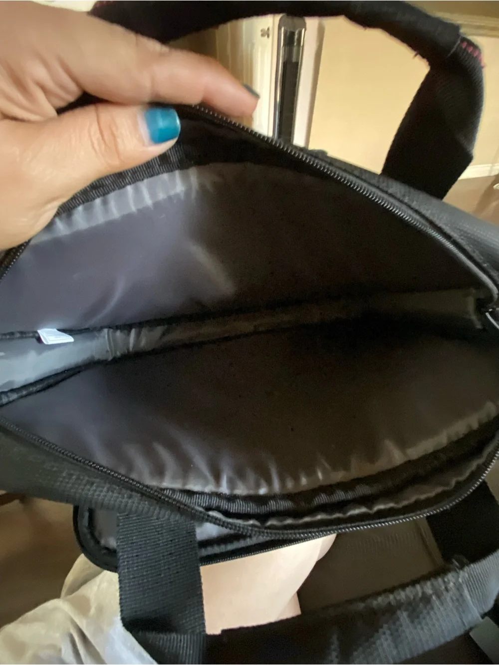 Targus Black Laptop Bag with Red Stitch Accents